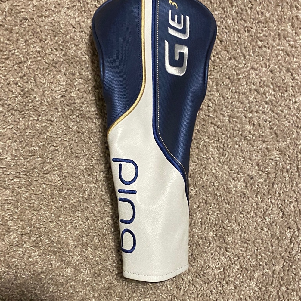 Ping Navy, White & Gold Driver Headcover